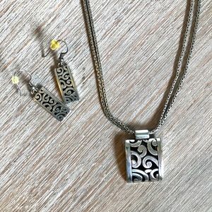 Brighton necklace and earring set
